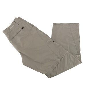 Cloudveil Convertible Cargo Pants Mens 34 Tan Khaki Hiking‎ Outdoor Zip Off Leg